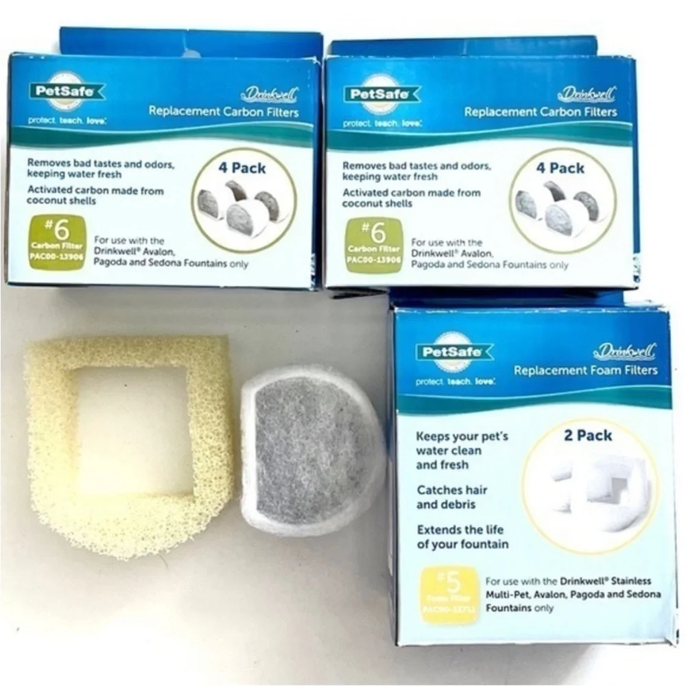 11 replacement carbon filters for pet safe cat water fountain refills